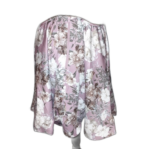 Trac 1XL Floral Print Strappy Plunging Back Dress - Picture 5 of 11